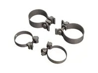 Colliers de serrage en titane pour échappement et sortie de pot d'échappement. Porsche 991.2 Carrera - 99711123080, 99711124030, 99711123081