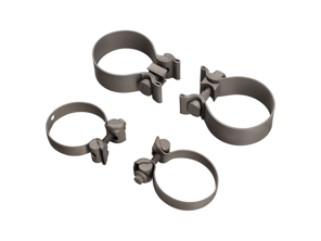 Fascette in titanio per tubo di scarico e terminale. Porsche 991.2 Carrera - 99711123080, 99711124030, 99711123081