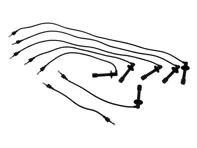 Juego de cables de alta tensión de encendido. Porsche 911 1965-74 - 91160606100, 90160905500, 90160905700, 90160906100, 90160910000, 91160905000, 91160906100 - ZEF309, ZEF309