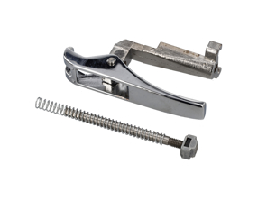 Poignée de porte avec gâchette et quincaillerie chromée. Porsche 911 1969-77 - 91153106100, 91153106200, PCG53106000, 91153194100 - 1687151000, EQ871105