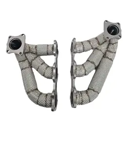 Exhaust manifold set stainless steel. Porsche 992 / 992 turbo - 0PB251215A, 0PB251215, 0PB251216A, 0PB251216 - 9MPB251215