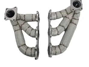 Kit collecteur d'échappement en acier inoxydable. Porsche 992 / 992 turbo - 0PB251215A, 0PB251215, 0PB251216A, 0PB251216 - 9MPB251215