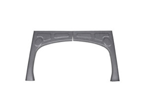 Motorplank (2 stuks). Porsche 356B / 356C - 64450108107, PP137, P137