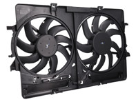 Water Radiator Fans With Cowling. Porsche 95B Macan 2.0L - 8K0959501G, 9A712100315, 8K0121003P