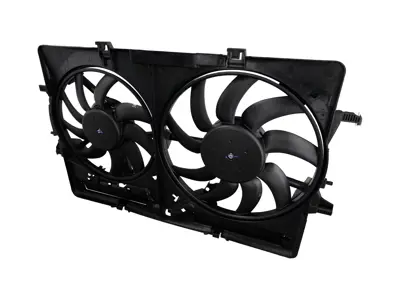 Water Radiator Fans With Cowling. Porsche 95B Macan 2.0L - 8K0959501G, 9A712100315, 8K0121003P