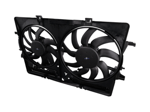 Water Radiator Fans With Cowling. Porsche 95B Macan 2.0L - 8K0959501G, 9A712100315, 8K0121003P