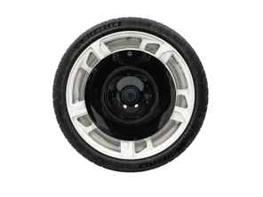 EVO Aero Scheibenrad hinten, Carbonfaser für Leichtmetallfelge. Porsche 9J1 Taycan Cross Turismo