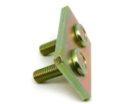 Exhaust rear muffler retainer plate. Porsche 986 Boxster - 99611331101, 1625001400