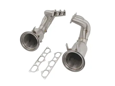 Uitlaatrace headers met cat bypass. Porsche 992 GT3 / 992 GT3RS - 0PB254400F, 0PB254400E, 0PB254450F, 0PB254450E, 0PB254400h, 0PB254400j, 0PB254450h, 0PB254450j