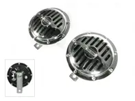 Claxonset, 12 Volt in Chroom Porsche 356 / 911 / 912 Set van 2 - 9001000, 64463511111, 64463511200, 64463511300, 64463511400