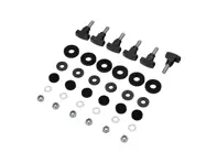 Kit di montaggio per griglia per coperchio spoiler posteriore Porsche 911 74-89 - 91155941100, 91155941101, 91155943300, 113951539, 91155943500, 90008402601, 91155915101, N01166516