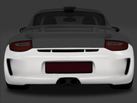 Rear bumper GT3/RS look. Porsche 911 (997) 2008-12 C2 / C2S - ZB125, ZB125