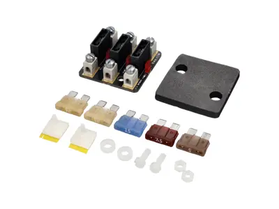 PANNELLO FUSIBILI POSTERIORE NEL VANO MOTORE A 3 VIE con LED Indicatori di guasto fusibile Classic Retrofit - 91161209305, 91161209306