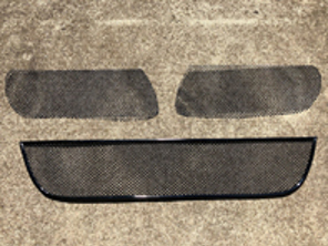 Set completo di rete metallica per griglia del paraurti anteriore. Porsche 997 prima generazione