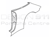 Rear 1/4 Panel Targa Porsche 993 1994-98 - 99350390103GRV, 99350390203GRV