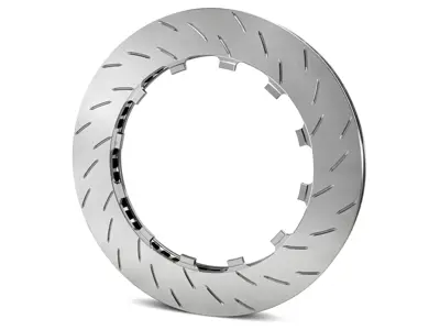 Replacement floating brake disc rotor 318mm x 28mm, PFC Direct Drive V3, Slotted Road disc. - 318.28.0061.451, 318.28.0061.461