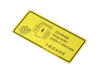 Sticker Firing Order. Porsche 911 / 930 - 93000650900