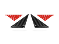 Anti buffeting carbon fibre wind deflector set. Porsche 992