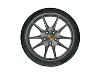 20' 991 C4 / C4S Carrera S platina lichtmetalen velgen en banden origineel Porsche - 99104460226, 99104460225