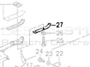 Befestigungsleiste für hintere Stoßstange. Porsche 965 Turbo - 96550544300, 96550544400