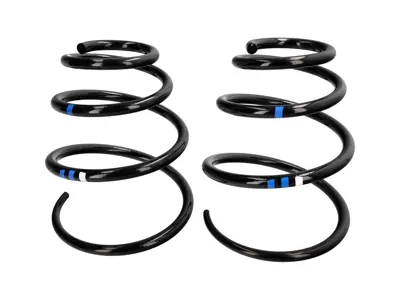 Ressorts hélicoïdaux avant (paire) – Marquages bleus/blancs – pour Porsche 987-2 Boxster et Cayman avec PASM 2009-2012 - 98734353111504