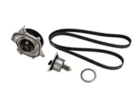 Waterpomp, riem en thermostaatset. Porsche 991.2 Carrera / 992.1 Carrera / 2S / 4S / turbo / 992.2 Carrera 2 - 9A210604902, 0PB121005A, 0PB121005C, 0PB121005E, 9A712168800, 0PB121688, 9A110655900, 9A110622603, 9A110622602, 9A712111000, 0PB121110A, 0PB903137A, 9A110221800, 0PB903137G