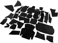 Complete tapijtset interieur voor Porsche 964 C2/C4 Cabriolet RHD