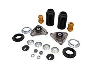 Kit de reparación y montaje superior del amortiguador delantero. Porsche 987 Boxster 2005-08 sin PASM. - 99970345740, PAF103353, 99734310701, 99734301801, 99634351505, 99634351701, 99634351100, 99634351101, 99634351300, 99634330102, 99634350500