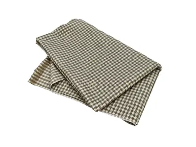 Pepita Porsche Houndstooth classic fabric, Green / White