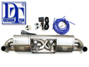 DesignTek 前消声器 X-Pipe 排气管带 valvetronic 开关保时捷 991.1 - 115280-01, 99111133105, 99111133107, 99111133104, 99111133106