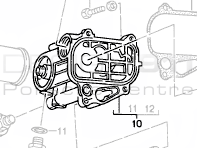 Thermostat Housing Oil. Porsche 944 Turbo - 95110705100