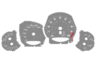 表盘设置，KMH。保时捷 991.1 GT3