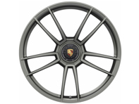 Centre lock Turbo S front alloy wheel in Silk-Gloss Platinum finish 20' 8.5J ET39 (Winter) - 992601025ACOB5