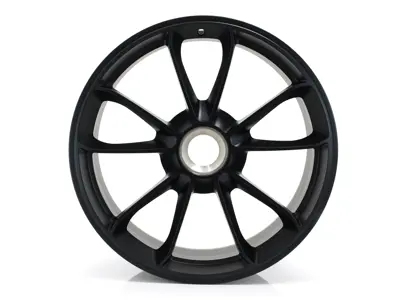 Cerchio anteriore in lega da 20" GT3, in nero opaco. Porsche 991.2 GT2 - 99136216282JE1, 99136216282, 99136216883JE1, 99136216883