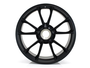 Vorderes 20" GT3-Leichtmetallrad, in Mattschwarz. Porsche 991.2 GT2 - 99136216282JE1, 99136216282, 99136216883JE1, 99136216883