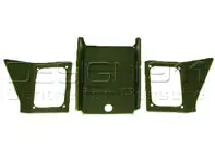 Pared trasera de la caja de batería (3 piezas). Porsche 356A (1956-59) - 64450103000, PP114A, P114A