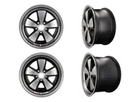 19" Fuchs Alufelgen 4er-Set in Silber 8,5J und 11J für Porsche - 999362S198556, 999362S191151
