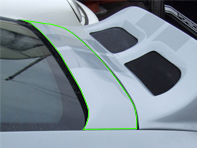 Blanking Panel for 3rd brake light for Porsche 997 Models - 99750434505GRV, 99750434501GRV
