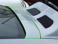 Afdekpaneel voor 3e remlicht voor Porsche 997-modellen - 99750434505GRV, 99750434501GRV