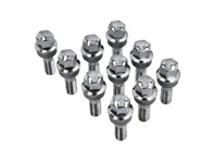 Wheel bolts Chrome plated for Porsche Boxster 986/996/997 (PACK OF 10) - WHT004676A, WHT006978, 99636120302, 99636120300, 99636120301, 99736120301, 3608100007