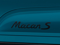 Modelaanduiding op sideblades. Porsche Macan II / Macan II S - 95B04481580041, 95B0448158024K, 95B0448158084A, 95B04481580V04