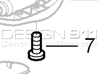 Cabriolet-Verdeckdachverriegelung Linsenkopfschraube. Porsche 996 / 997.1 / 997.2 - 99907319509