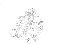Stop buffer interior wheel arch trim 20x8x0.5. Porsche 970 Panamera - 99970354740