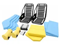 Sebring Seat Frame and Foam Kit, for 5-Point Belts. Porsche 911 / 964 / 914 1965-94