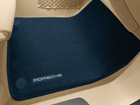 Floor mats with Nubuck edging. Porsche 970 Panamera MKI & MKII 2011>> - RHD - Right hand drive - 97055106303, 97055106307, 97055106303OJ1