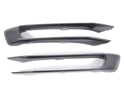 Front bumper air duct splitters, Carbon Fibre. Porsche 991.1 Carrera - E319