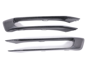 Front bumper air duct splitters, Carbon Fibre. Porsche 991.1 Carrera - E319