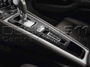 Hoes middenconsole van GEBORSTELD ALUMINIUM. Porsche 991 / 981 Boxster/Kaaiman / 718 Boxster/Kaaiman - 99155398104U03