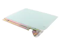 Deurglas met loper. Porsche 993 Cabrio - 99354201100, 99354201200