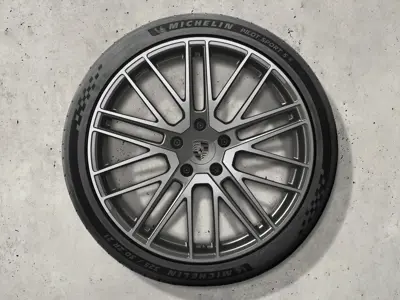 21" Panamera "911 Turbo Design" lichtmetalen velgen en zomerbanden Origineel Porsche - 976044660K